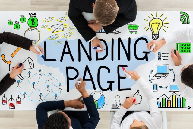 Implemente landing pages